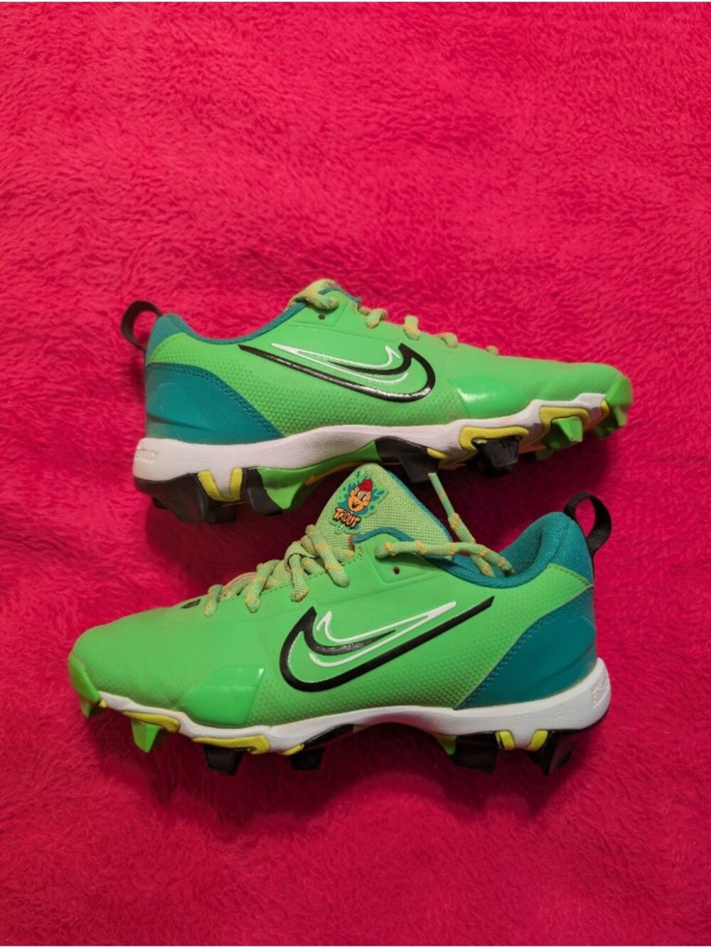 Nike Force Trout 9 Keystone GS Green Strike FZ8656-300 Mike Trout Cleats 4Y